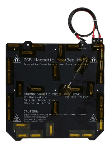 Mesa/cama Caliente Pcb 244x255mm Con Termistor 24v Magnetica