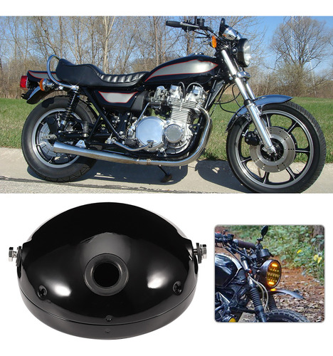 Cubierta De Faro Led De Motocicleta De Hierro De 7 Pulgadas