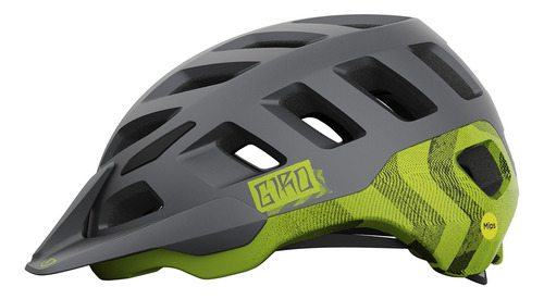 Casco Giro Radix Mips Matte Metallic Black/anodized Lime Color Gris Talla L