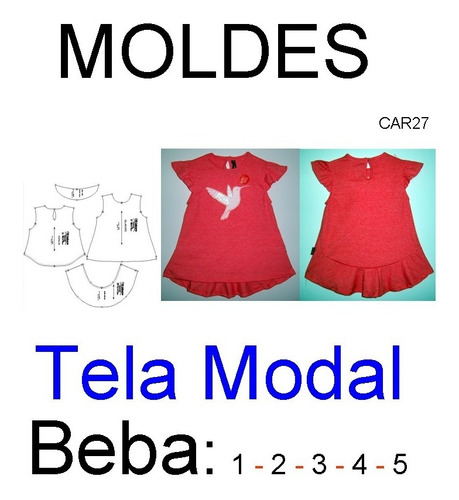 Moldes Patrones Para Remera De Beba En Tela Modal