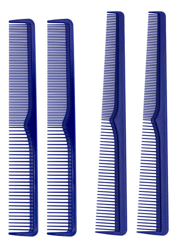 Peines Profesionales Johnny B. 4 Unidades Carbono Azul Color