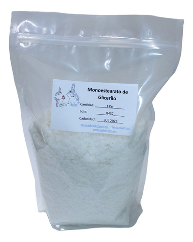 Monoestearato De Glicerilo, 250gr, Naiber Sin Fragancia