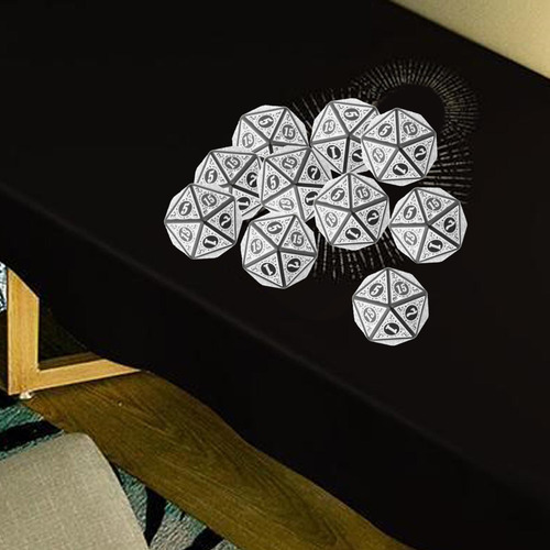4 X 10 Uds. Accesorios De Dados Poliédricos Acrílicos De