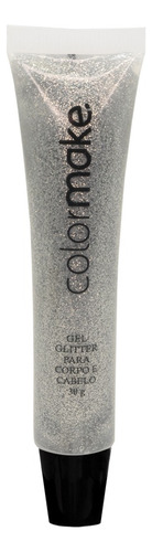 Bisnaga Gel Glitter Corpo E Cabelo Prata 30g  - Colormake