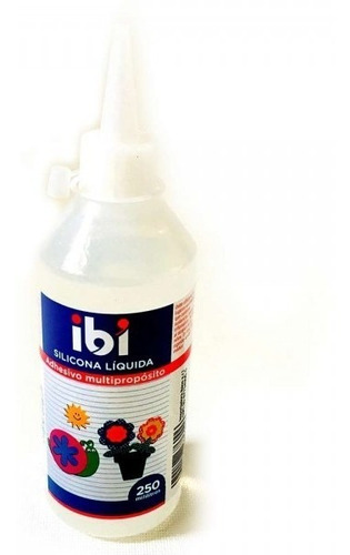 Imagen 4 de 4 de Adhesivo Pegamento Silicona Liquida Transparente Ibi 250 Ml