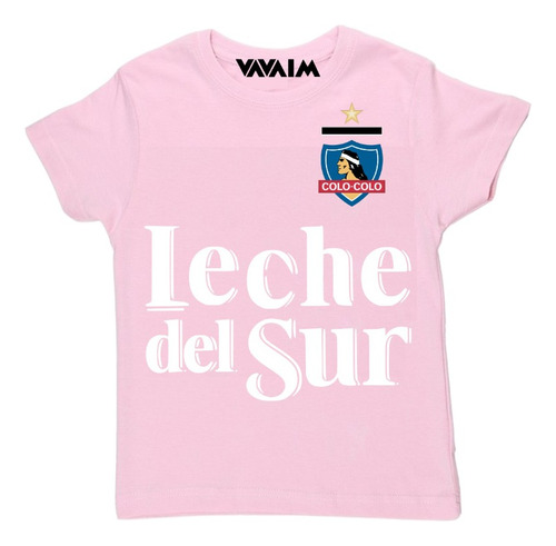 Polera Niña// Colo Colo Leche Del Sur. Regalo Niña