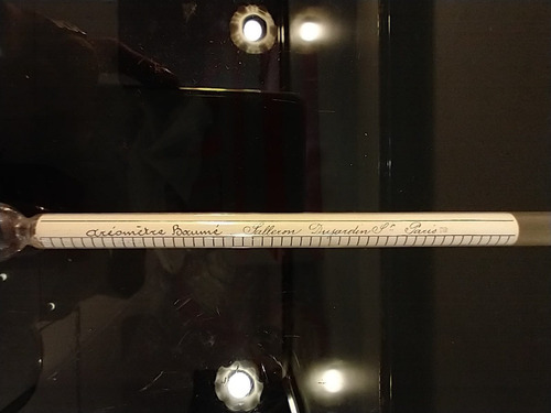 Antiguo Areometre Baume Con Estuche