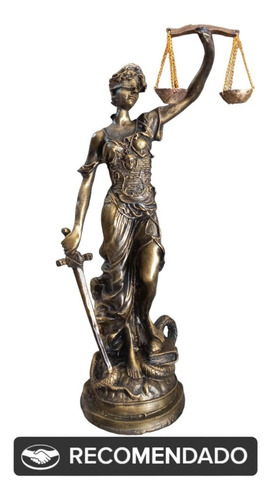 Figura Diosa Justicia, Figura Diosa Themis 46 Cm En Resina