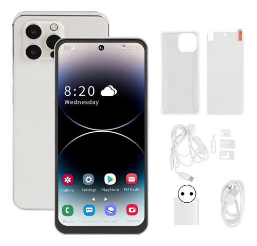 I14 Pro Max Pantalla Perforada De 6,7 Pulgadas Teléfono Inteligente 4g 4gb Ram 128gb Rom 4000mah Teléfono Celular Desbloqueado Para Android 12 100240