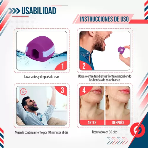 Ejercitador De Mandíbula Tonificación De Cuello Gray Color Al Azar