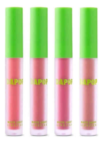 Labial Liquido Matte Dapop Tonos Nude - Glowee