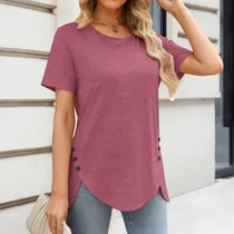Comprar Blusas Aesthetic Blusas Elegantes Manga Corta Playeras Mujer