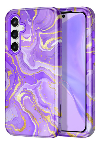 Funda Para Galaxy S23 Fe 5g Morado Delgado Uso Rudo