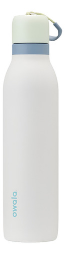 Botella Térmica Owala Frio Caliente Con Popote 710ml 24onzas Color Blanco
