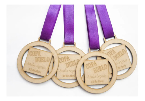 Medallas Personalizadas En Mdf Pack 20