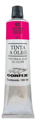 Tinta Oleo Corfix G1 61 Laca Rosa 190ml