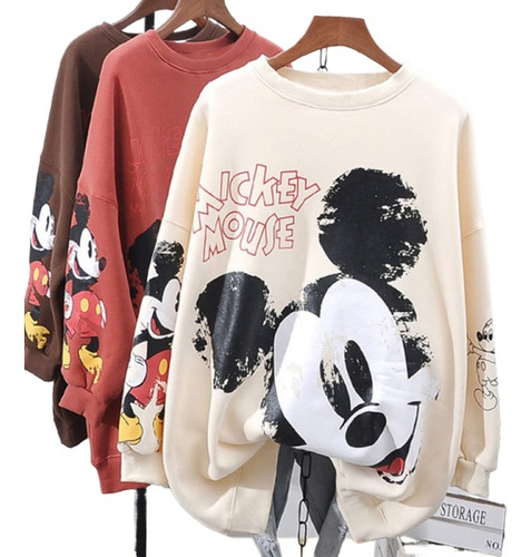 Suéter De Las Señoras Simple Mickey Disney Estilo Coreano