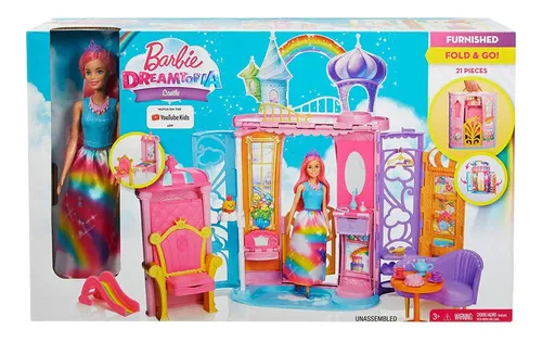 Barbie dreamtopia trono sales de arcoiris