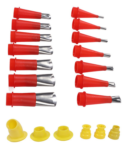Set De 20 Boquillas Reutilizables De Acero Inoxidable Para C