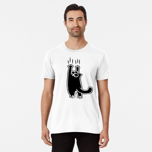 Remera Gato Colgado Hanging Cat I Love Cats / Unisex