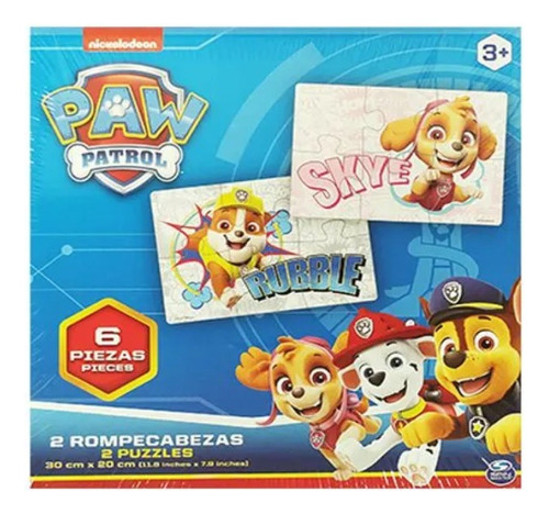 Paw Patrol 2 Rompecabezas 6 Piezas .. En Magimundo !!!