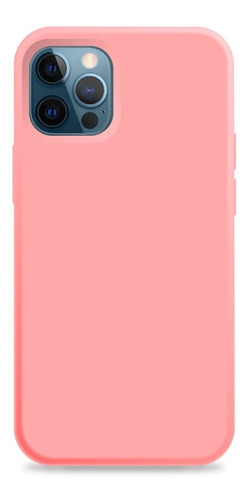 Carcasa Silicona Para iPhone 12/12 Pro Rosado Mobilehut