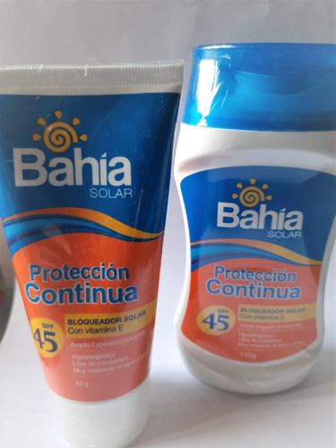Protector Solar Con Vitamina E 45 Spf Bahía