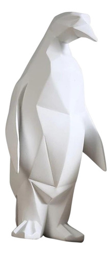 Escultura De Pingüino Adorno Coleccionable Creativo Grande