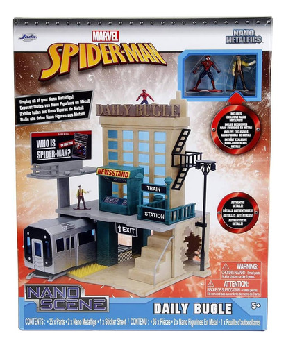 Spiderman Nano Metalfics Ecenario Marvel Jada Clarin Diario