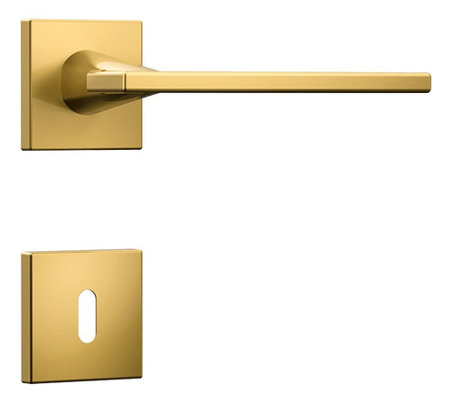 Fechadura Porta Interna Sala Quarto Dourada Gold Stam 40mm Cor Dourado