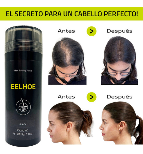 28g Fibras Capilares Con Bomba Aplicador Cabello Calvicie