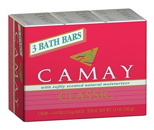 Camay Soap - Jabon De Barra Humectante Perfumado, Clasico, 9