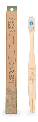 Cepillo De Dientes Biodegradable - Eco Friendly Bambu Meraki Dureza De Las Cerdas Soft