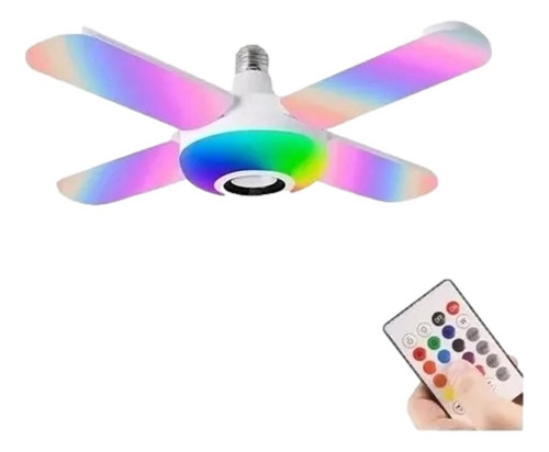 Ampolleta Parlante Led Colores Con Control Y Bluetooth