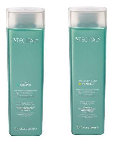 Shampoo Totale + Balsami Presto 300 Ml - Tec Italy Kit