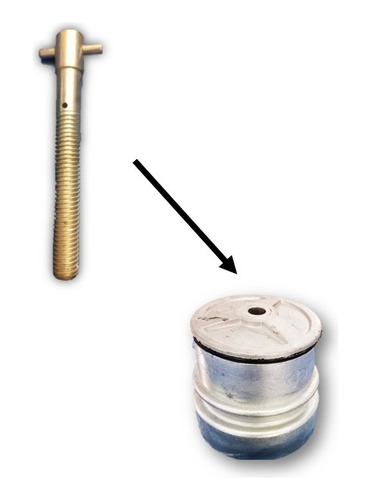Tornillo Largo Hidrante 6 Pulgadas Aluminio
