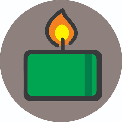 Imagem 1 de 2 de Verde! 100 Velas De Rechaud Alto Astral (duram 10 Horas)