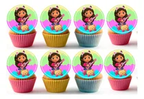 Comprar Topper Para Muffins Pack X 12 De La Casa De Muñecas De Gabby Rosa Chicle Gaby Y La Casa De Muñecas
