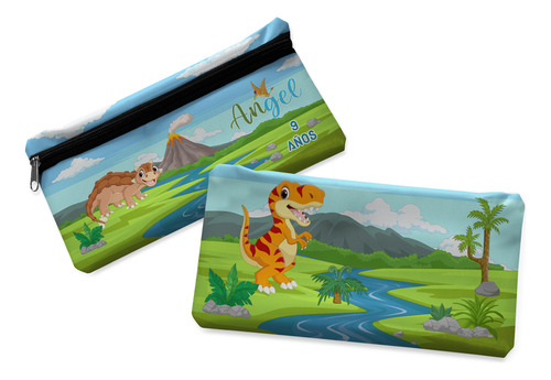 Kit Cosmetiquera De Tela Con Nombre Recuerdo Fiesta 2 Pz Cf