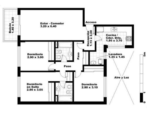 Imagen 26 de 26 de Departamento 4 Ambientes Edif C/pileta Seguridad Caballito