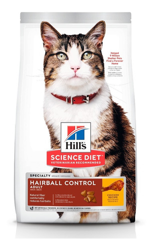 Alimento Hill's Hairball Control Gato De 1.6 Kg