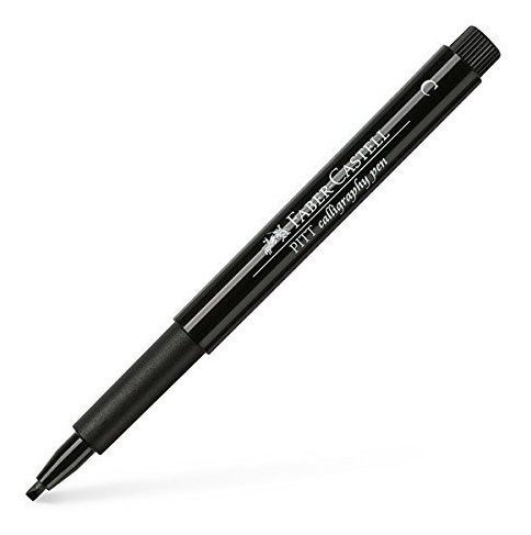 Faber-castell Pitt Cincel Nib Caligrafía Plumas Negro 2,5 Mm