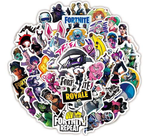 50 Stickers Calcomanias Fornite