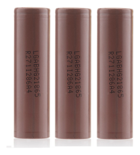 Pack 3 Baterias LG Hg2 18650 Li-ion 3000mah 20a Chocolate