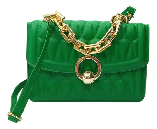 Bandoleras Carteras Con Cadena Cuero Pu