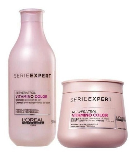 Imagem 1 de 1 de Kit Shampoo & Mask Vitamino Color Loreal Expert Resveratrol
