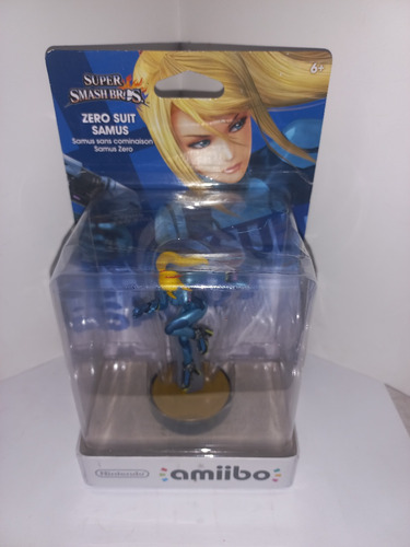Amiibo Samus Zero Suit Super Smash Bros Metroid Nintendo (Usado)