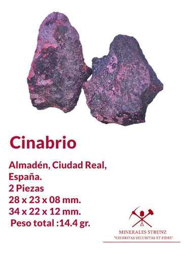 Mineral Raro Mercurio Cinabrio #6 (Usado)