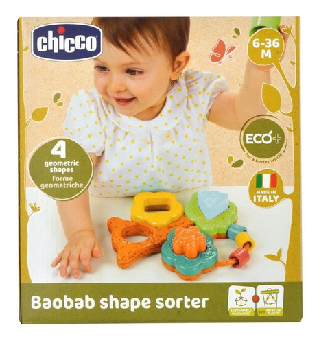 Arvore Baoba Eco Chicco Brinquedo Educativo Infantil Cor Colorido