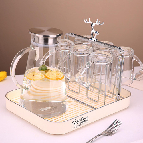 Estante Para Secador De Botellas De Tazas Estante Para Beige